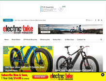 Tablet Screenshot of electricbikeaction.com